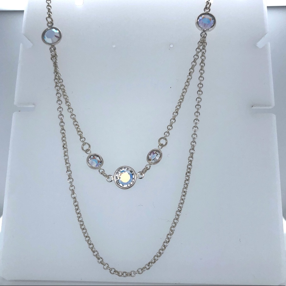 Silver 925 necklace with Swarovski stones